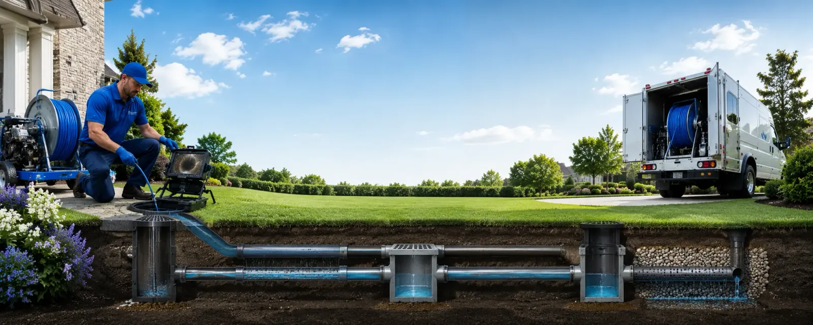 Outdoor drain cleaning information for Mattituck, NY
